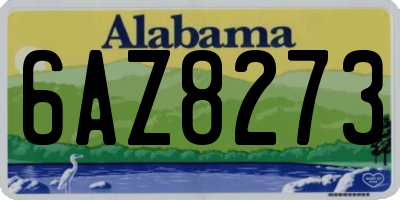 AL license plate 6AZ8273