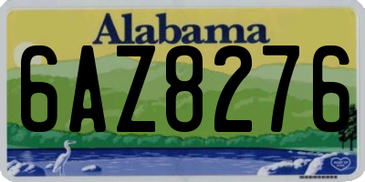 AL license plate 6AZ8276