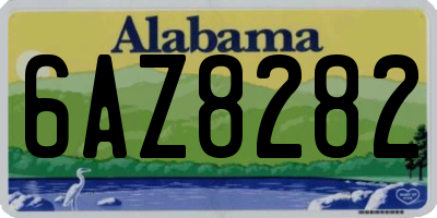 AL license plate 6AZ8282