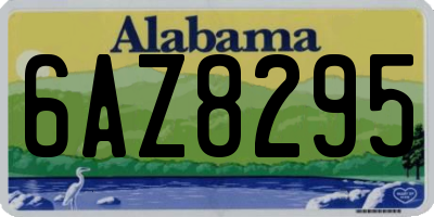 AL license plate 6AZ8295