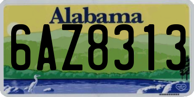 AL license plate 6AZ8313
