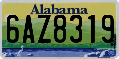AL license plate 6AZ8319