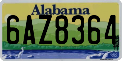 AL license plate 6AZ8364
