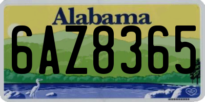 AL license plate 6AZ8365