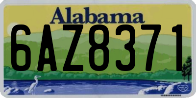 AL license plate 6AZ8371