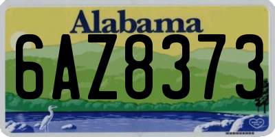 AL license plate 6AZ8373
