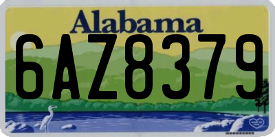 AL license plate 6AZ8379
