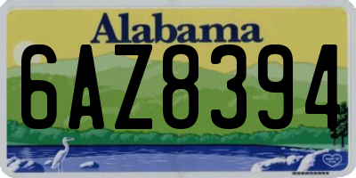 AL license plate 6AZ8394
