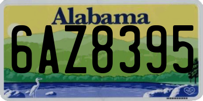 AL license plate 6AZ8395