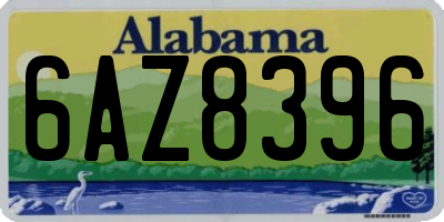 AL license plate 6AZ8396
