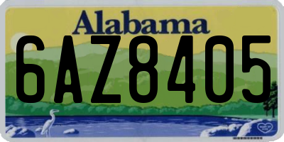 AL license plate 6AZ8405