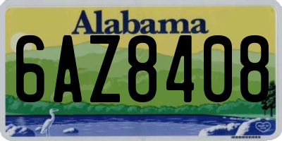 AL license plate 6AZ8408