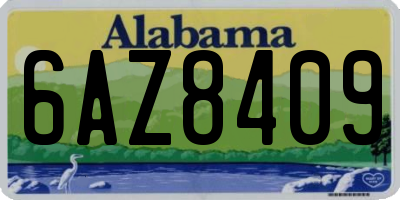 AL license plate 6AZ8409