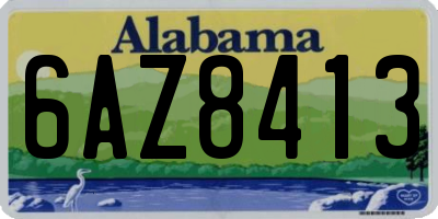 AL license plate 6AZ8413