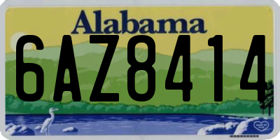 AL license plate 6AZ8414