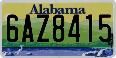 AL license plate 6AZ8415
