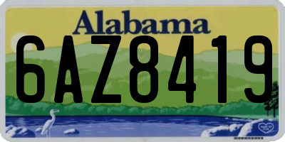 AL license plate 6AZ8419