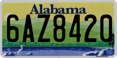 AL license plate 6AZ8420