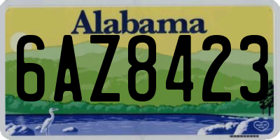 AL license plate 6AZ8423