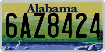 AL license plate 6AZ8424