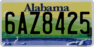 AL license plate 6AZ8425