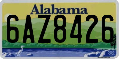 AL license plate 6AZ8426