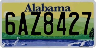 AL license plate 6AZ8427