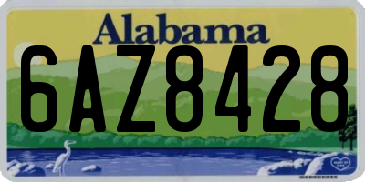 AL license plate 6AZ8428