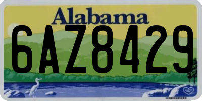 AL license plate 6AZ8429