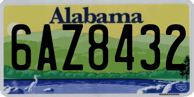 AL license plate 6AZ8432