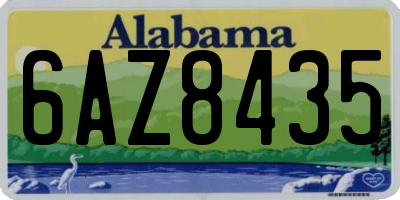 AL license plate 6AZ8435
