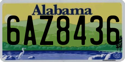 AL license plate 6AZ8436