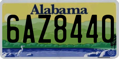 AL license plate 6AZ8440