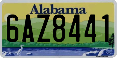AL license plate 6AZ8441