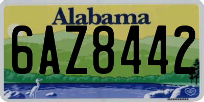 AL license plate 6AZ8442