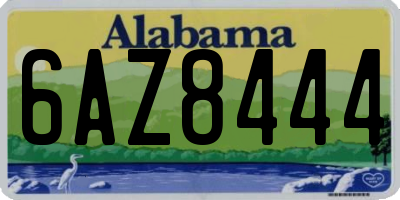 AL license plate 6AZ8444