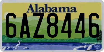 AL license plate 6AZ8446