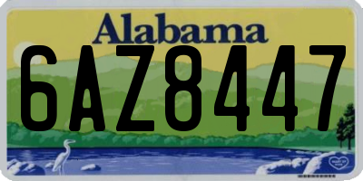 AL license plate 6AZ8447