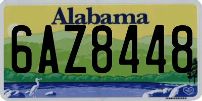 AL license plate 6AZ8448