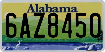 AL license plate 6AZ8450