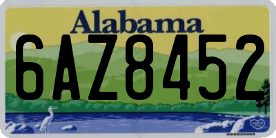 AL license plate 6AZ8452