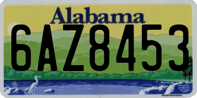 AL license plate 6AZ8453
