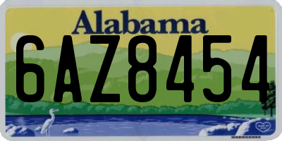 AL license plate 6AZ8454