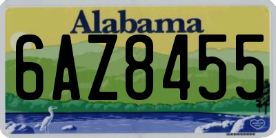 AL license plate 6AZ8455