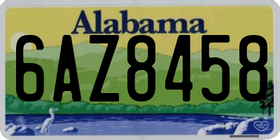 AL license plate 6AZ8458