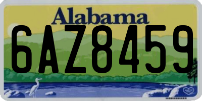 AL license plate 6AZ8459