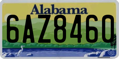 AL license plate 6AZ8460