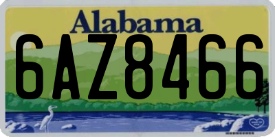 AL license plate 6AZ8466