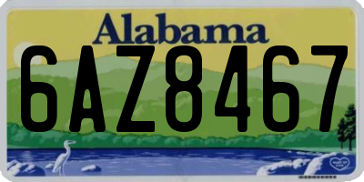 AL license plate 6AZ8467