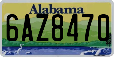 AL license plate 6AZ8470